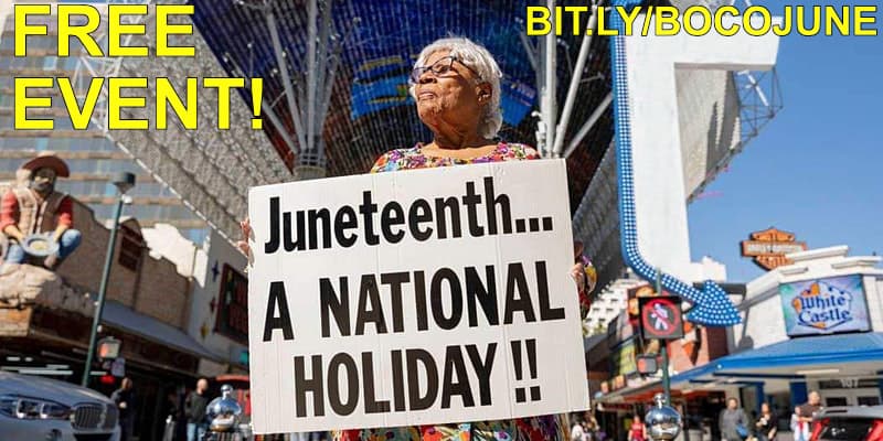 Boulder County Juneteenth Celebration Virtual Event Photo of Opal Lee the Grandmother of Juneteenth