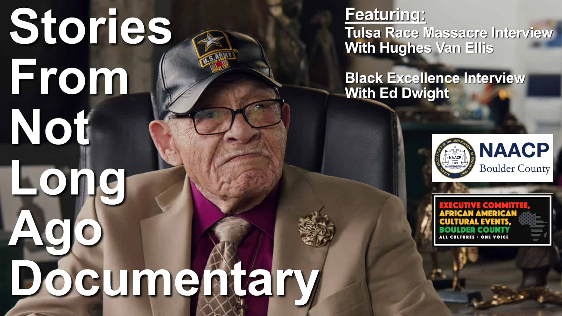 Stories From Not Long Ago Documentary Thumbnail Featuring and Picture of Hughes Van Ellis